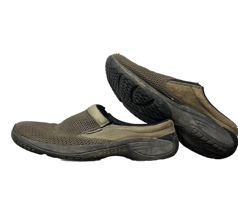 Merrell Shoes Slip On Encore Bypass Gunsmoke Clog Moccasin Comfort Mens ...