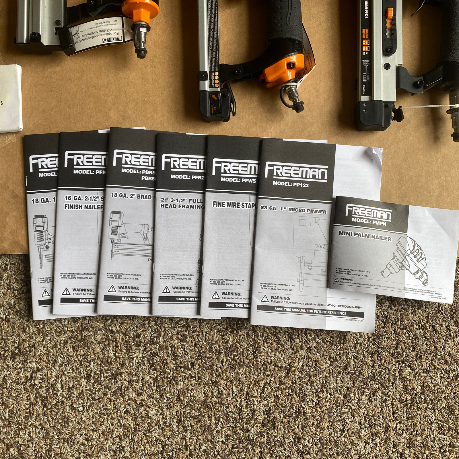 Freeman P9PCK Complete Pneumatic Nail Gun Combo Kit 816376016046 eBay