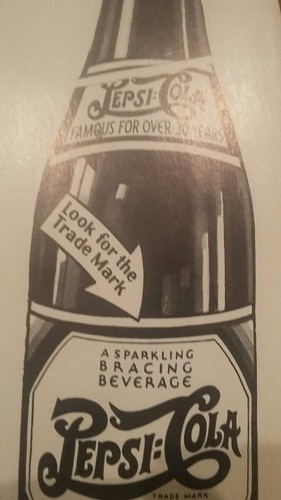 1939 Pepsi Cola Poster Advertising Fayetteville North Carolina Sesqui-Centennial - Picture 6 of 10