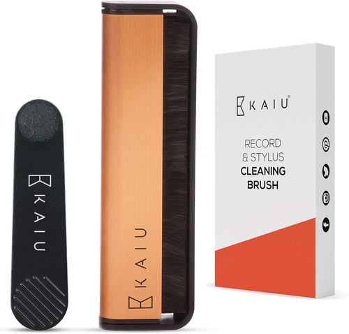 KAIU Vinyl Record & Stylus Cleaning Brush Combo - 2-In-1 anti Static Carbon - Imagen 11 de 12