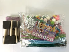 KIDS Art and Craft Supplies  & 15 pc pack Smooth Finish Foam Brushes