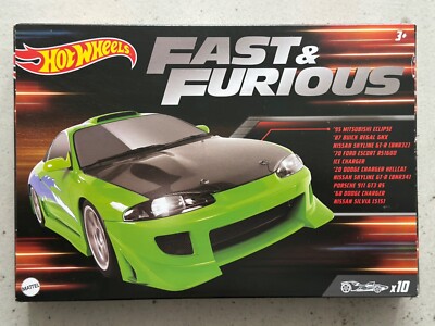2022 Hot Wheels Fast and Furious 10 PACK EXCLUSIVE BOX SET SEALED