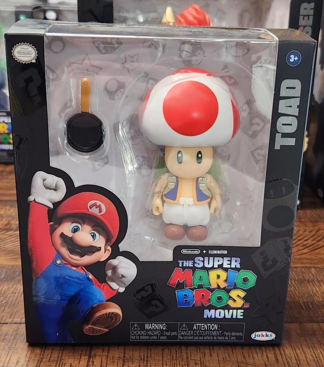 The Super Mario Bros Movie 5 Toad Articulated Figure NEW 2023