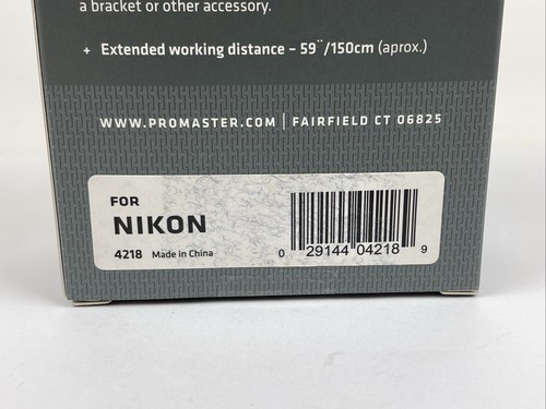 Promaster Deluxe TTL Off-Camera Remote Cord for Nikon #4218 New In Box - Picture 5 of 5
