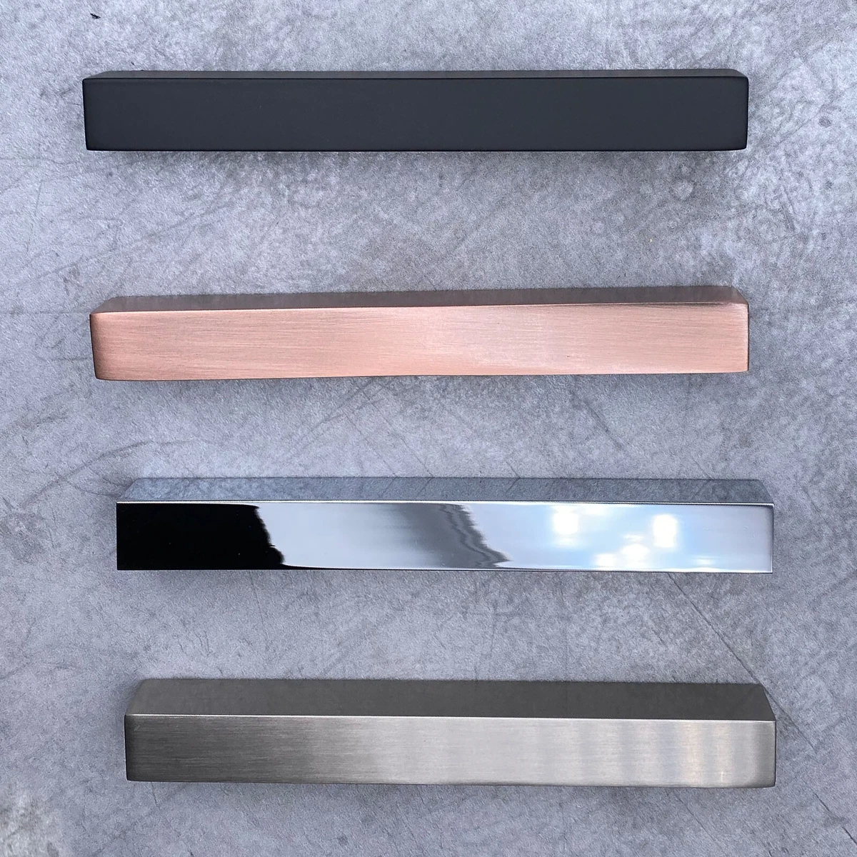 FLAT KITCHEN CABINET DOOR HANDLES CUPBOARD DRAWER HANDLES