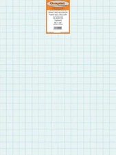 1000H Paper, Fade Out, 8x8 Gridded, 18x24 Sheet, 10 Pac