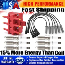 Ignition Coil & Spark Plug Wire Set For 2001-10 Chrysler Town & Country V6 3.8L