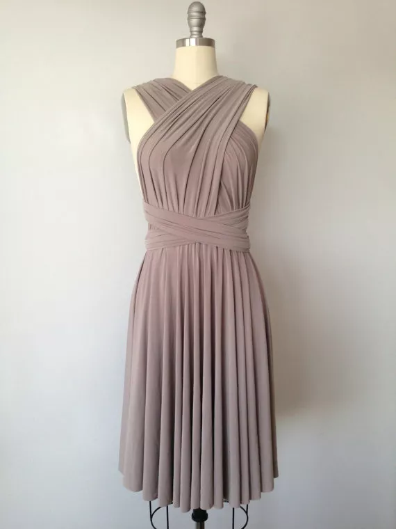 Taupe infinity cheap dress