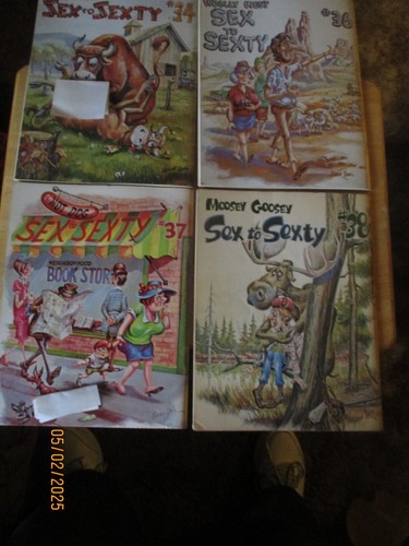 4 Sex to SEXTY Pierre Davis Risque Adult Humor Cartoon Magazine 34-36-37-38 L18 - Bild 6 von 15