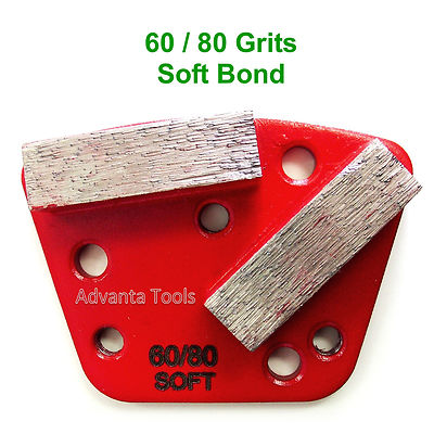 Trapezoid HTC Style Grinding Shoe / Disc / Plate - Soft Bond - 60/80 Grit 