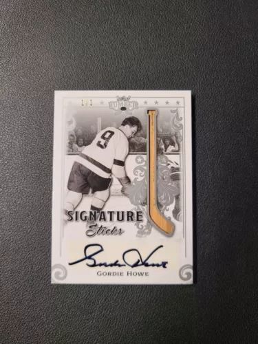 2021-22 Leaf Lumber GORDIE HOWE Signature Sticks Auto Relic 1/1 One Of One