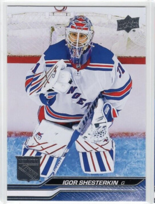 Igor Shesterkin 23-24 Upper Deck Series 2 Base Common #371 New York Rangers
