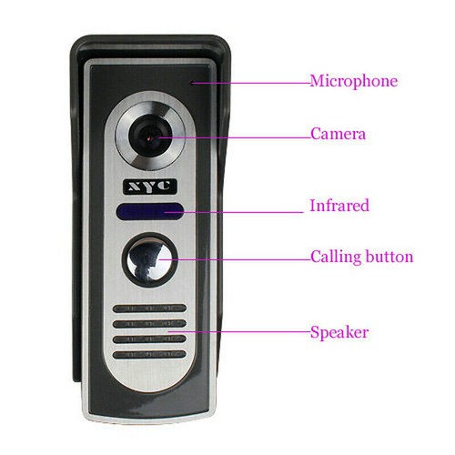 Wired Door Phone Doorbell Touch Key 7" Lcd Video With Ir Camera Home Security AA - Picture 102 of 175