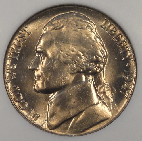 1947 Jefferson Nickel 5c NGC Certified MS66