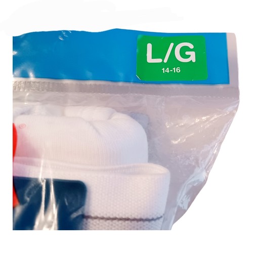 Hanes Boys 6 Pairs White Briefs/Underwear-14/16 - Picture 4 of 4