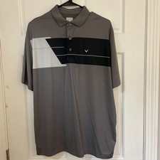 Callaway Men's Opti-Dri Medium Golf Shirt Polo Grey
