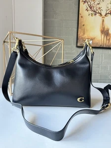 Entraîneur Juliet CR981 Sac à épaule en cuir 2Way Sac à main Crossbody Noir