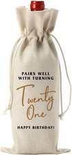 21St Birthday Wine Bag Funny 21St Birthday Gifts for Her Finally Legal 21 Years