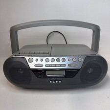 Sony CFD-S05 CD AM/FM Radio Cassette Player Recorder Portable Parts Or Repair