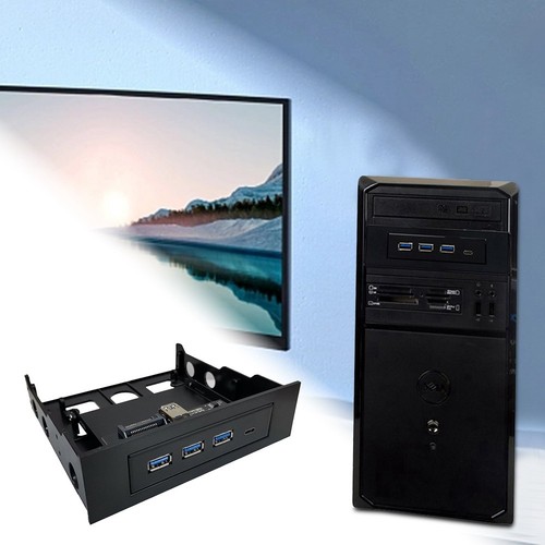 4 Ports Frontplatten-Hub 6 Gbit/S Interner Metall-USB-Hub mit USB-Cand3 USB5553 - Bild 5 von 7