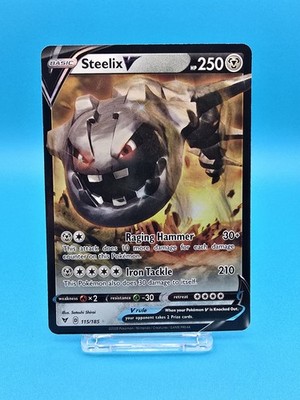 Steelix V 115/185 Swsh04: Vivid Voltage Holo Full Art