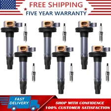 6*Ignition Coil & Spark Plug Pack For Ford Police F-150 Transit Ecoboost 3.5L V6