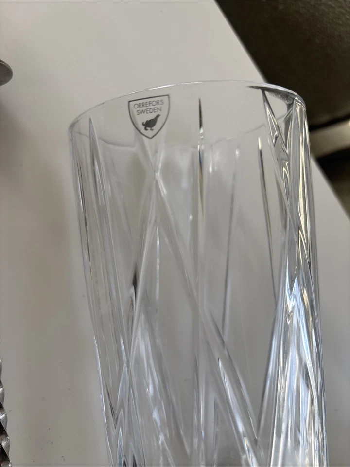 Orrefors City 水晶鸡尾酒混合玻璃水罐带搅拌勺! — 第 2/4 张图片