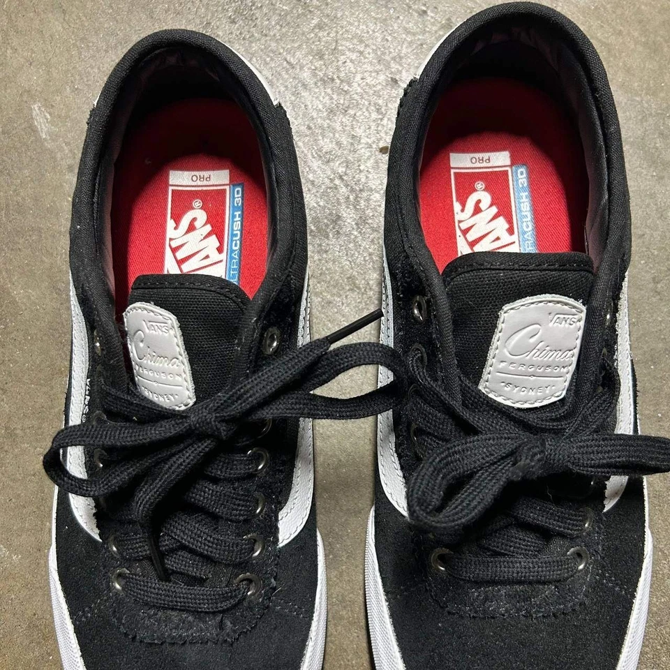 Zapatillas bajas de lona Vans Chima Ferguson Pro 2 negras blancas talla 8,5 Foto 4 de 4