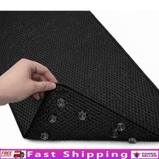 Deluxe Non Slip Bath Tub Shower Mat Suction Cups Drain Holes Large Coverage New