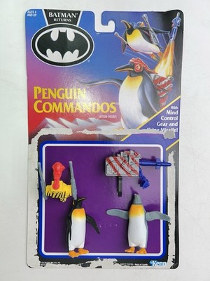 VTG 1991 Kenner Batman Returns Penguin Commandos Toy Figures w/ Accessories Card