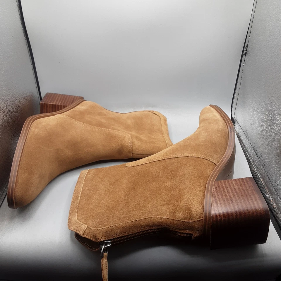 Женские сапоги Vince Camuto Kortimy 7,5 М коричневые мускатный орех замшевые средний стержень A153 - Изображение 3 из 4