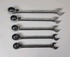 Sears Craftsman Sae Reversible Ratcheting Wrench Set Usa 5pc