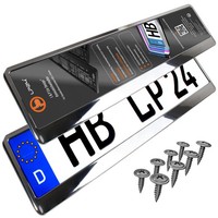 Kennzeichenhalter Kennzeichenhalterung Auto Chrom Kfz Kennzeichen Halter 2 StüCk
