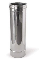 Tuyau en acier inoxydable pour conduits de cheminée L1000mm DN 100 D 120 mm