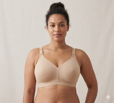 The Cotton Cacique Lane Bryant Collection Bra 40DD Unlined Full Coverage No-wire