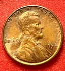 1942-S Lincoln Wheat Cent Penny GEM RED BU From an Original Bank Roll