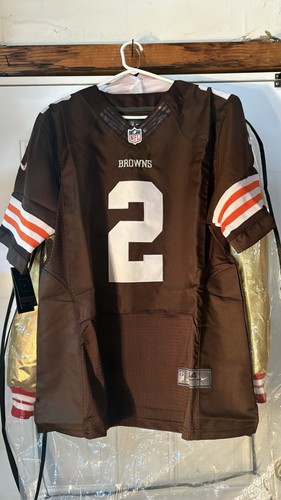 Nike Cleveland Browns Johnny Manziel Nfl On Field Football Jersey NWT Size 44 LG