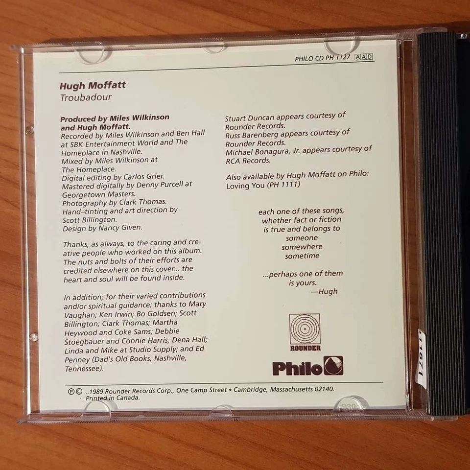 HUGH MOFFATT troubadour USA NIMBUS EX/EX (CD) - Bild 2 von 4