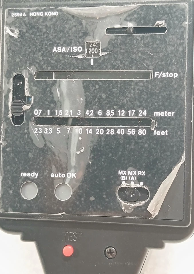 Flash tiristor Sunpak Auto 266D para cámaras Minolta Ricoh - sin probar - Japón Foto 2 de 4