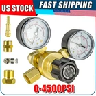 0-4500PSI Pressure Gauge Argon CO2 Welding Regulator CGA580 Inlet Connection