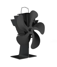 Wood Stove Fan, 5 Blade Fireplace Fan for Wood Burning Stove, Heat Powered fan