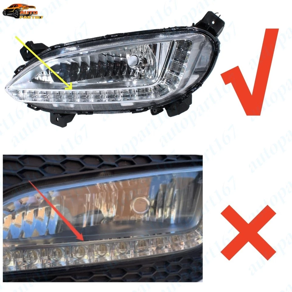 Right For Hyundai Santa Fe i45 2013-2018 Brand New LED Bumper Fog Light Lamp UK - Image 2 of 4