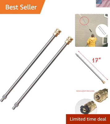 #ad 17 Inch Pressure Washer Extension Wands 4000 PSI with Quick Connect Feature $13.49