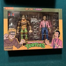 NECA Teenage Mutant Ninja Turtles Scale Rat King & Vernon Action Figures