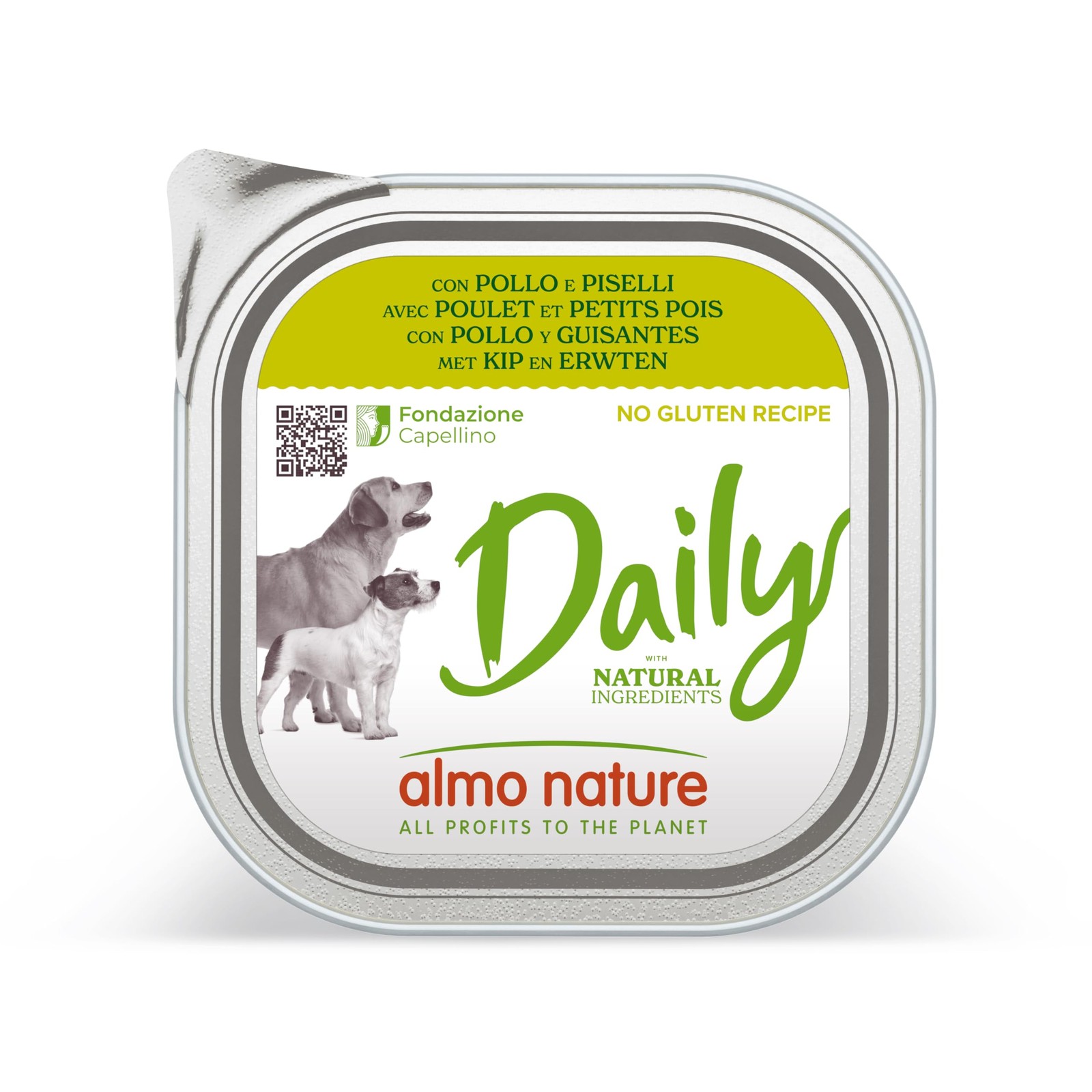 Almo Nature Daily Dog No Grain Paté Pollo/Piselli 300g | Prezzo Stock
