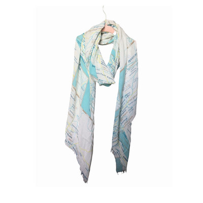 Kate Spade  Off the Map'' scarf/wrap/shawl with West Coast map design