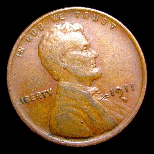 1911-D Lincoln Cent Wheat Penny ---- Nice Details Coin --- #436M