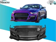 Front Bumper Cover Grille Lip Conversion Fits 2018-2023 Ford Mustang GT500 Style
