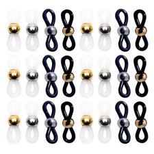 40Pcs Non Slip Silicone Eyeglass Cord Rings Reusable Glasses Chain Accessory