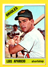 1966 TOPPS LUIS APARICIO  #90  NRMT     ORIOLES  HOF